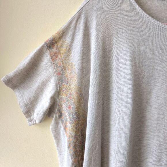 J Jill Pure Jill Oversize Asymmetrical Hem Handkerchief Top Blouse Poncho XS/S - Picture 3 of 6